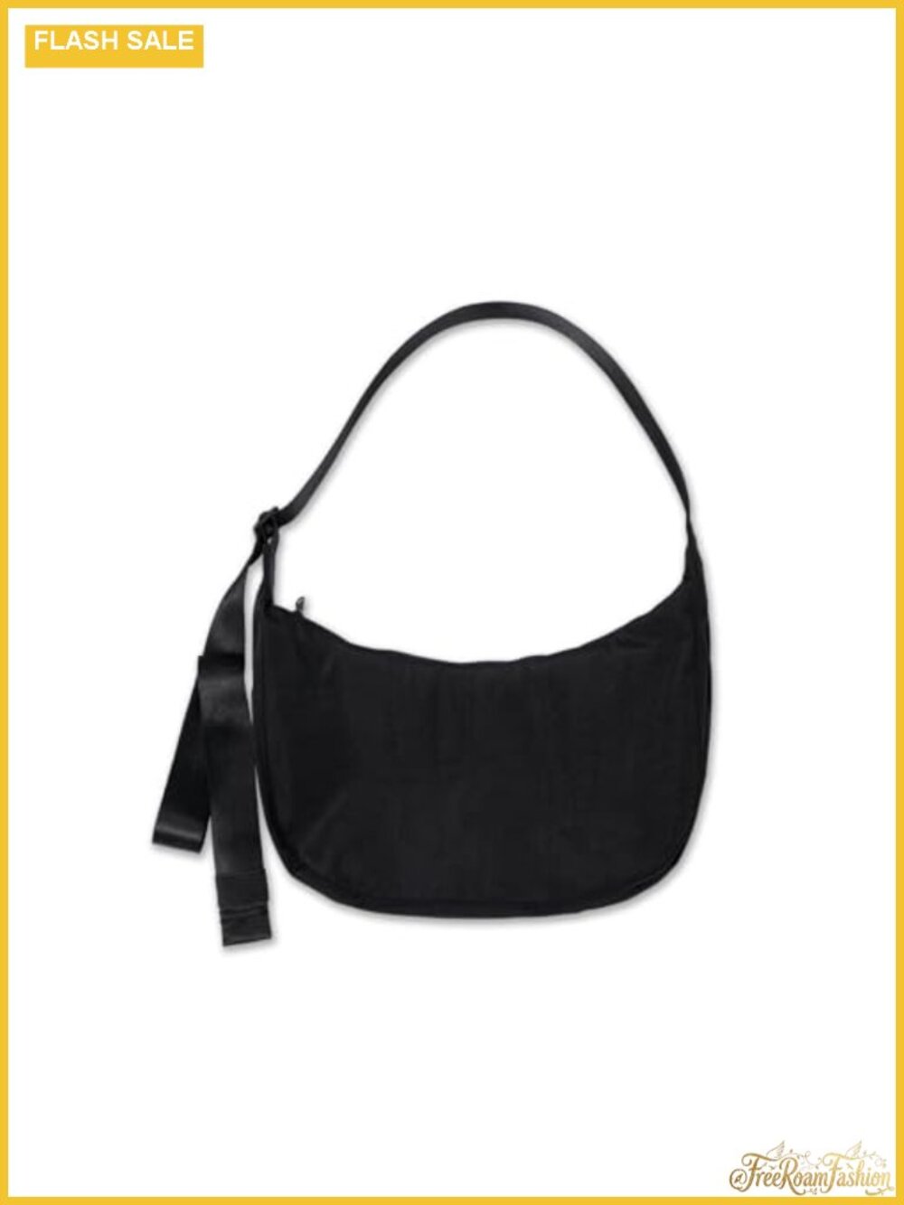 Nylon Crossbody Crescent Bag Slouchy Shoulder Adjustable Strap